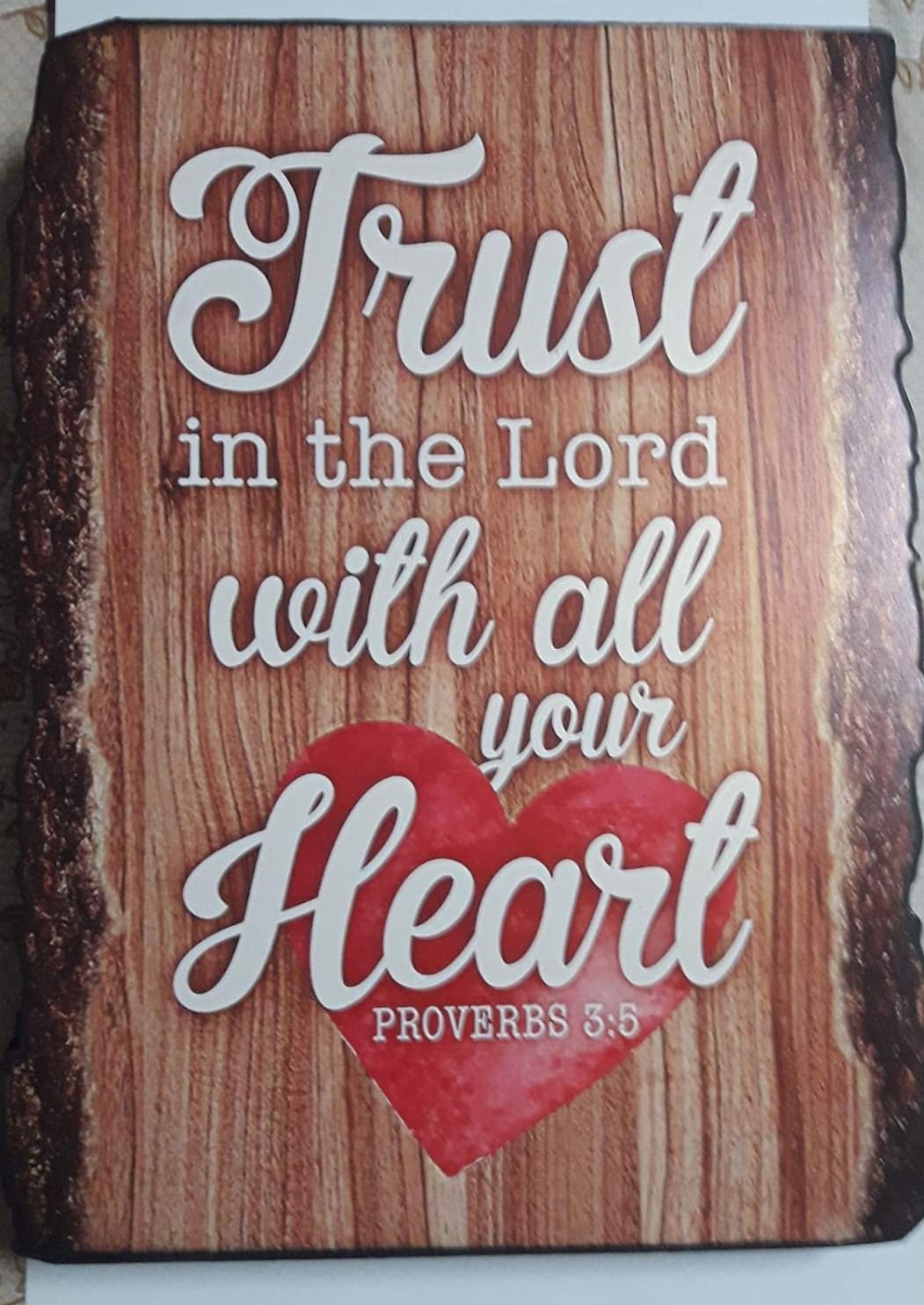 A3 Plaque TRUST IN THE LORD